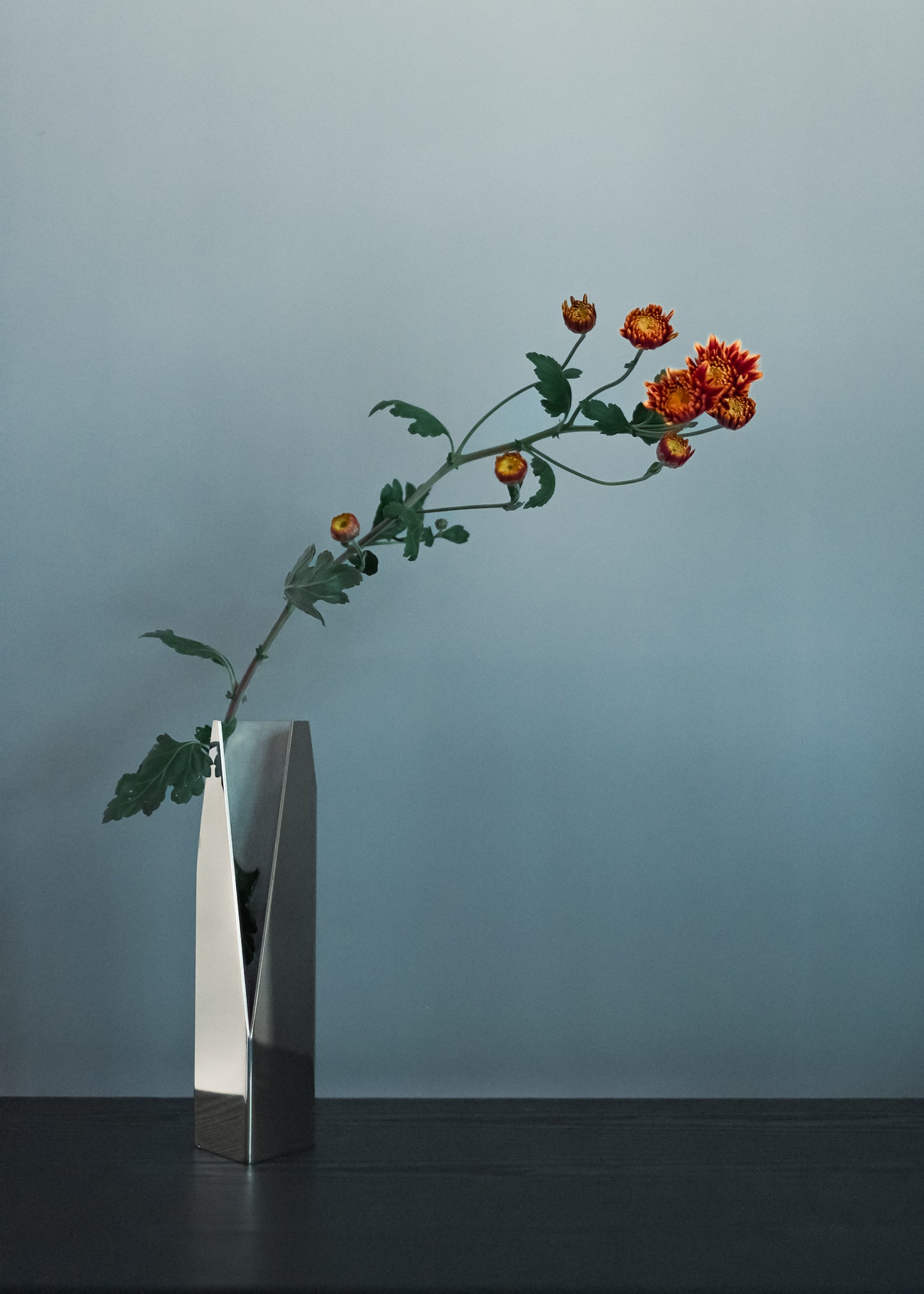 Slit Vase / KAKU Silver Mirror 抗菌仕様