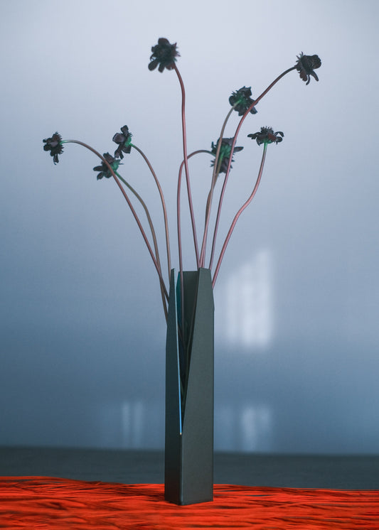 Slit Vase / KAKU Beetle Vintage